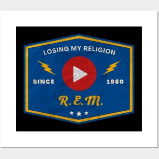 R.E.M // Play Button Posters and Art